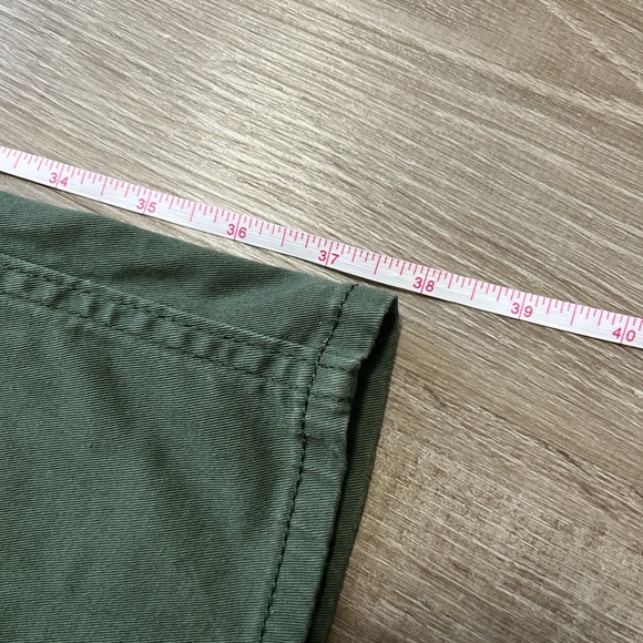 Levis High Waist Straight Leg Utility Pants Olive Green W26 L27 Surplus Chino - Picture 15 of 16